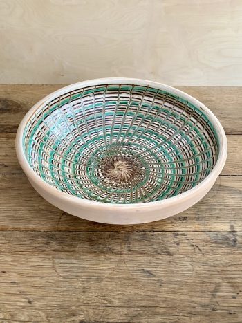 Peacock Green/Brown, large bowl