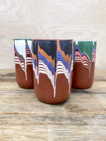 Vase, Troyan Streaks Charcoal