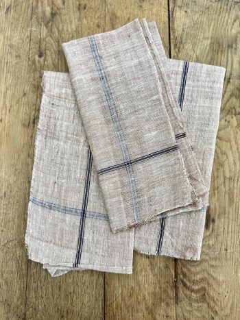 Napkins, Indian Khadi Textile, unseamed