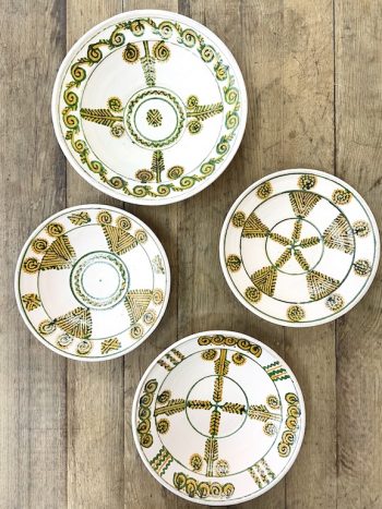 4 x wall plates from Valcea, Romania