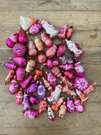 Lot "Pink Christmas" 49 x pieces