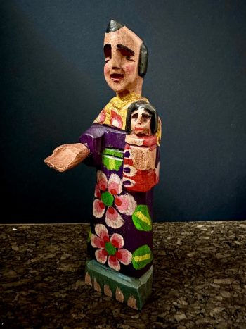 Hand carved Anthony of Padua from Guatemala, small