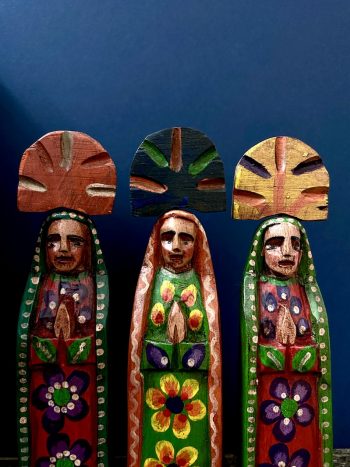 Hand carved Lady de la Guadeloupe from Guatemala, small