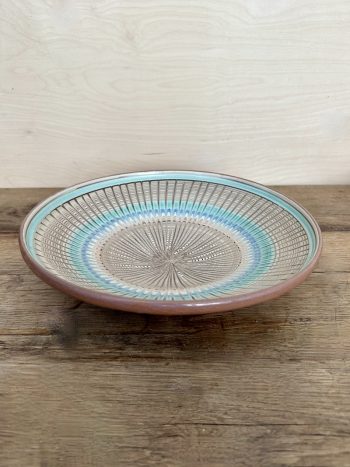 Peacock Pastel, large serving plate,